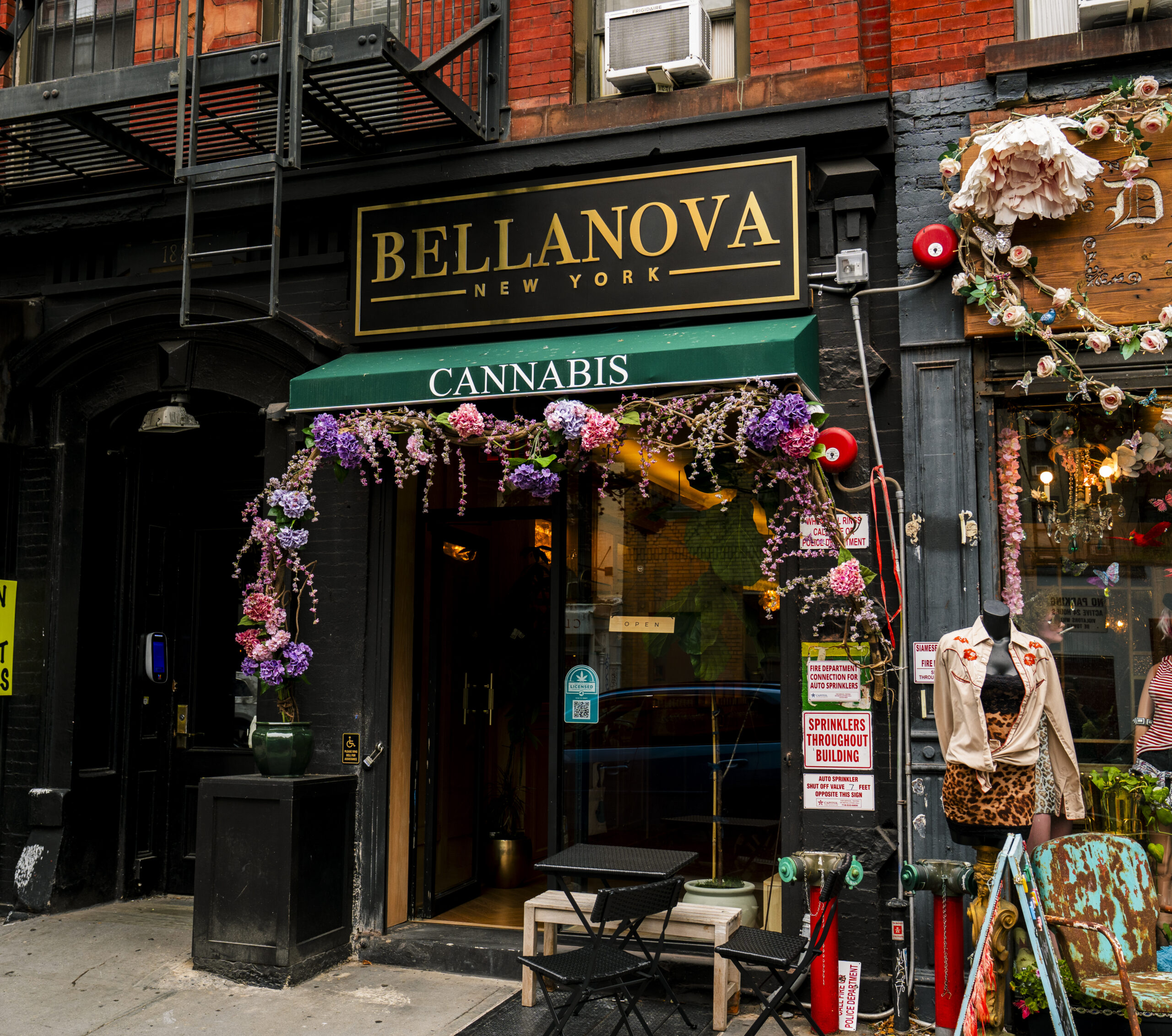 BELLANOVA New York cannabis storefront exterior